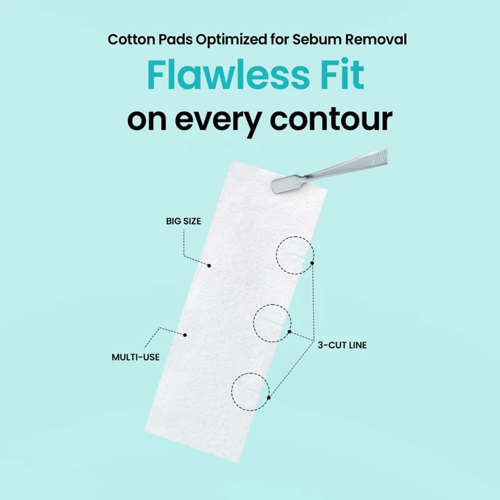 Skin Wrap Cotton Pad: Made to follow a contour